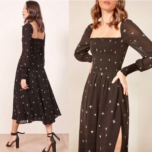 New Reformation Rowan Midi Dress